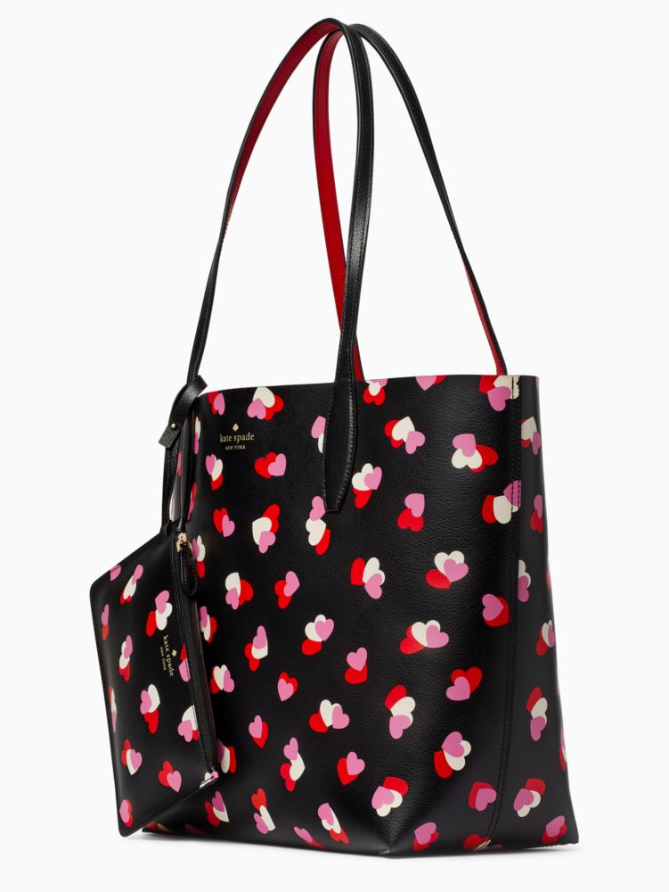 Kate Spade,flutter hearts large reversible tote,tote bags,