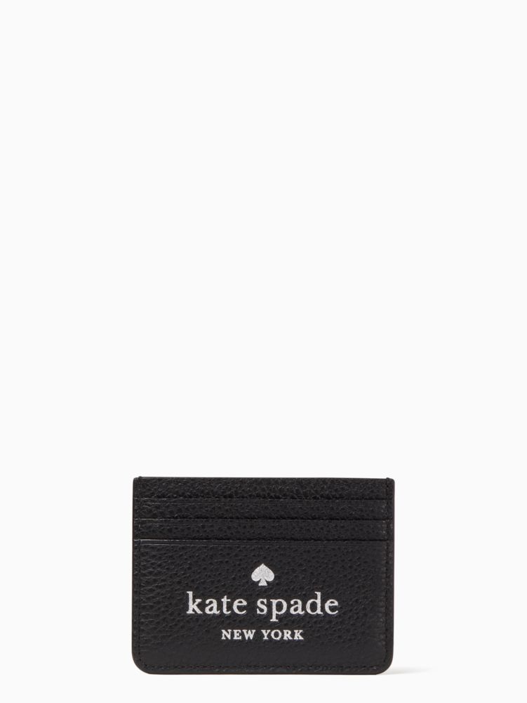 Glitter On Small Slim Card Holder Kate Spade Outlet