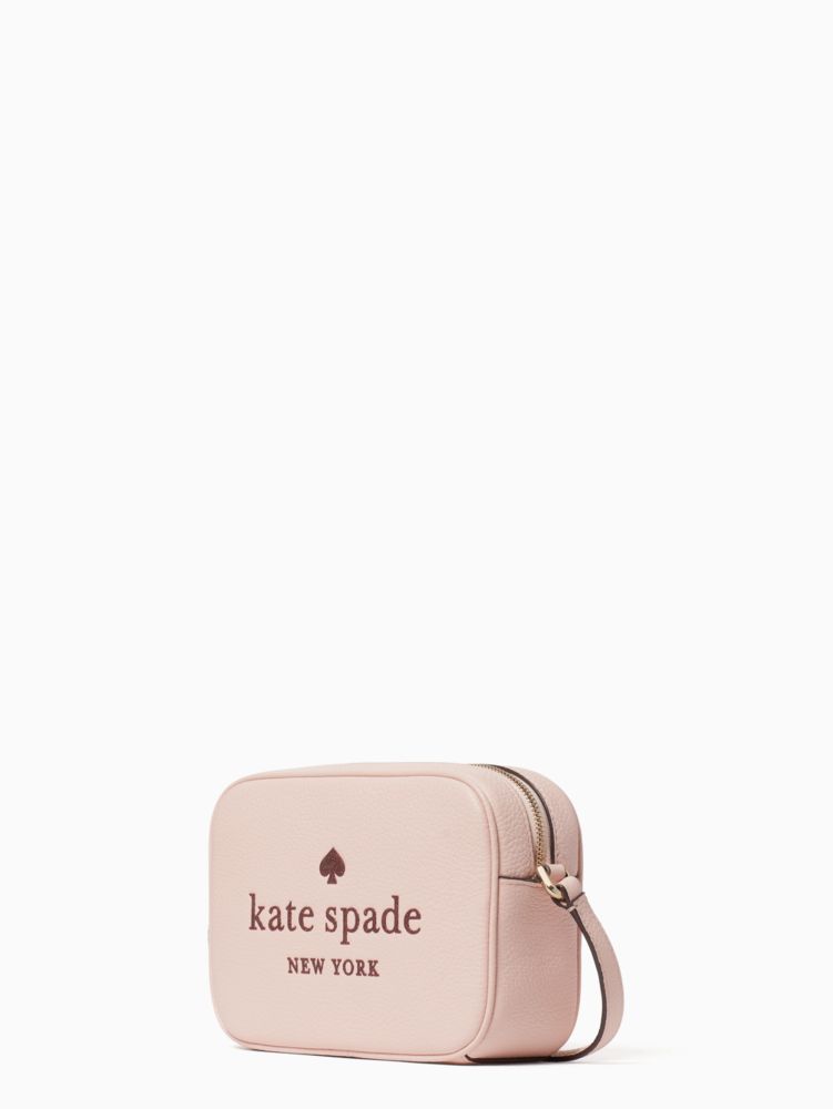 Kate Spade,glitter on mini camera bag,crossbody bags,Rose Smoke