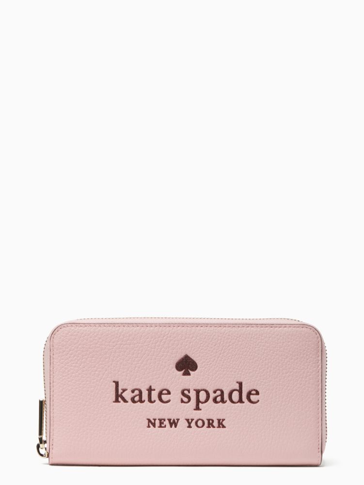 Kate spade pink glitter wallet sale