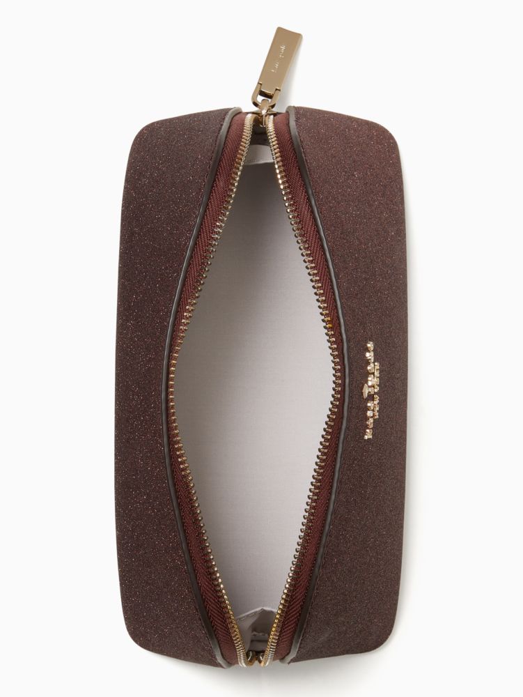 Kate Spade,shimmy glitter small cosmetic case,cosmetic bags,Deep Nova