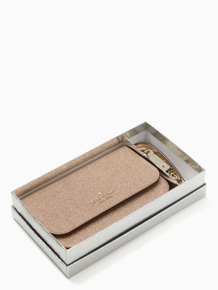 Kate spade rose discount gold glitter wallet