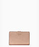 Kate Spade,shimmy boxed medium compartment wallet,Rose Gold