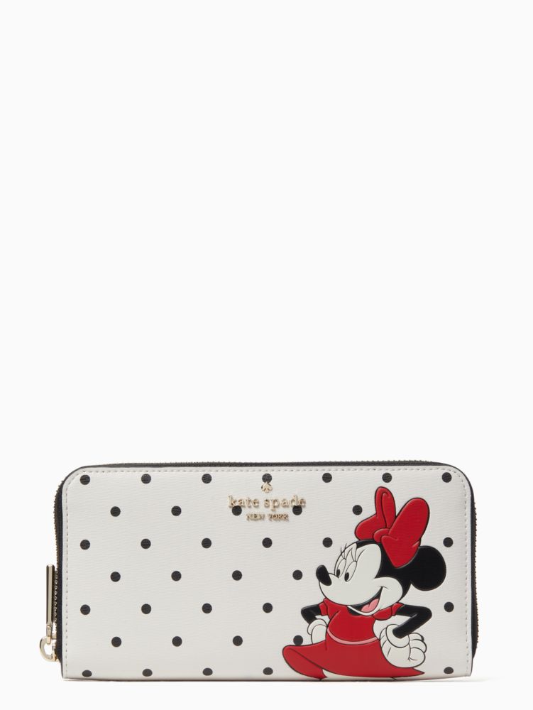 Kate Spade,disney x kate spade new york other minnie mouse large continental wallet,Multi