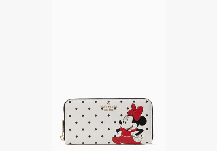 Kate Spade,disney x kate spade new york other minnie mouse large continental wallet,