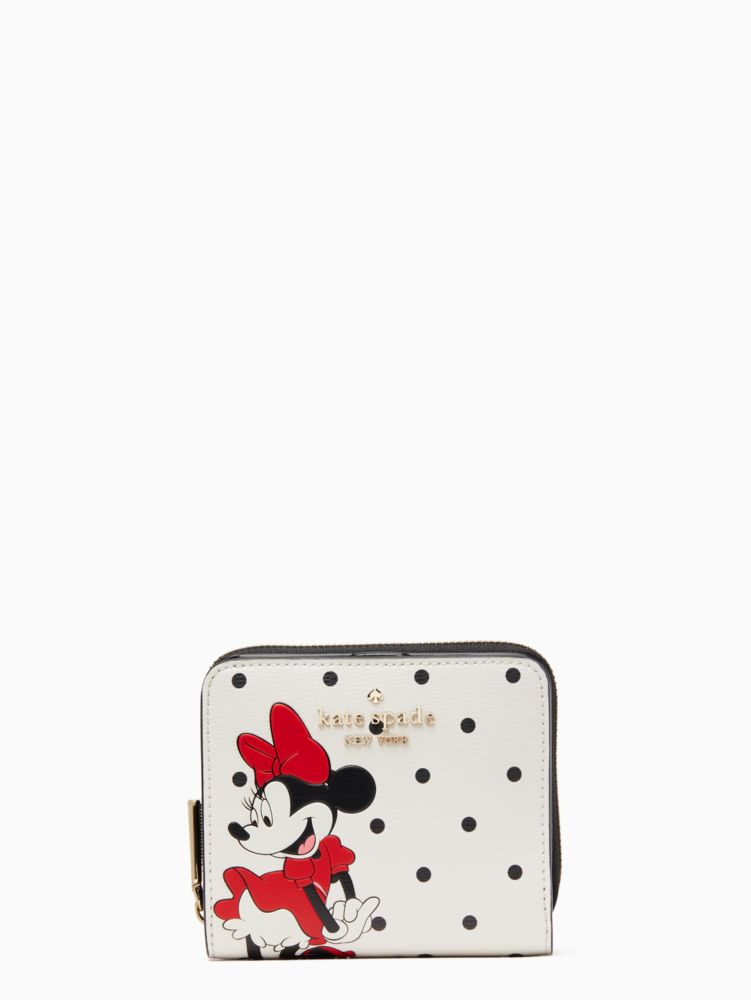 Kate Spade Bags | Disney x Kate Spade New York Minnie Mouse Zip Around Wallet | Color: Black | Size: Os | Domunique27's Closet