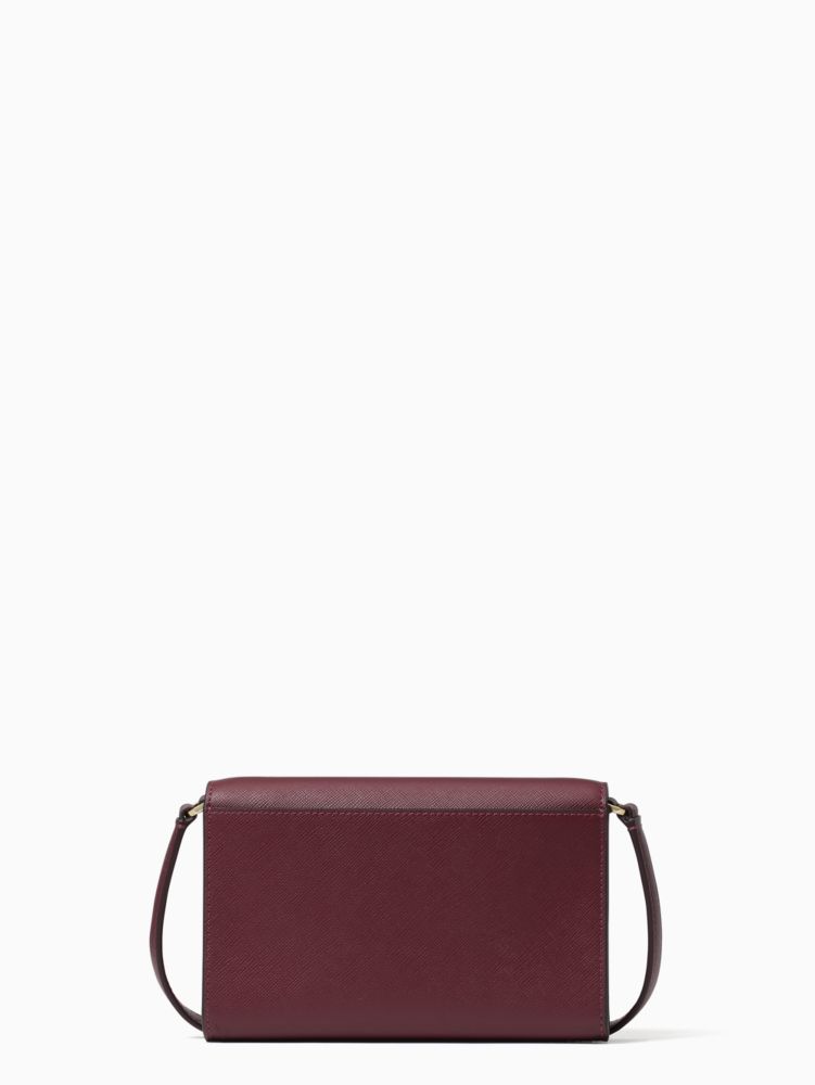 Kate Spade,brynn small flap crossbody,crossbody bags,Deep Berry