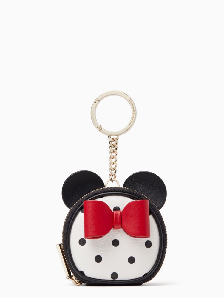 Disney Minnie Mouse wristlet card Holder & Keychain Gift Set New In Box