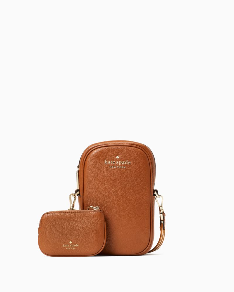 Kate Spade,ロージー ノース サウス ジップ フォン クロスボディ,テック,ウォームジンジャーブレッド