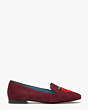 Kate Spade,lounge apple loafers,flats,Red