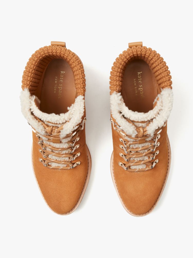 Kate Spade,Willow Wedge Booties,boots,Bungalow Brown