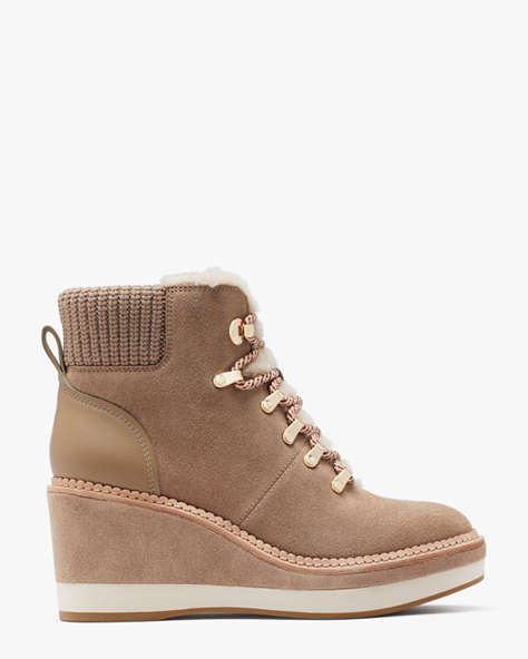 Kate Spade,Willow Wedge Booties,boots,Casual,Rustic Brown