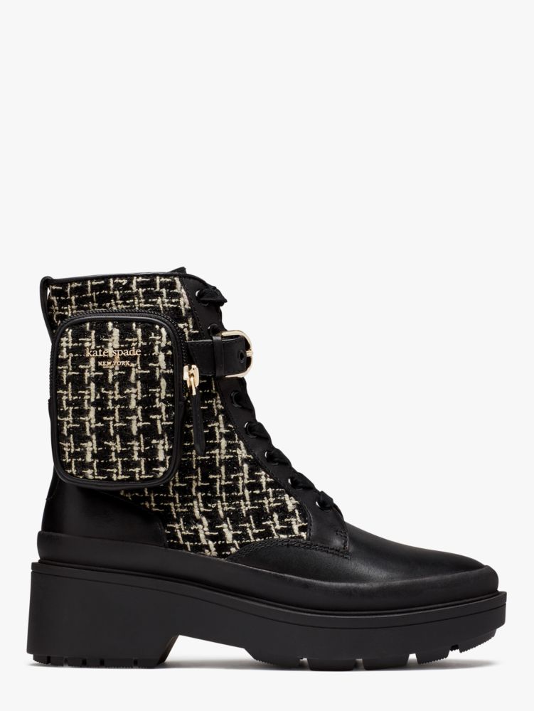 Kate spade maira combat hot sale boots