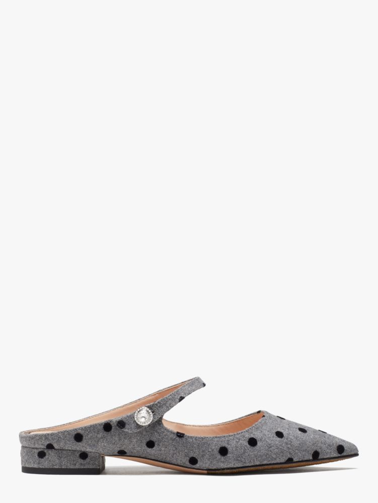 Kate Spade,meg mules,flats,60%,Grey/Black