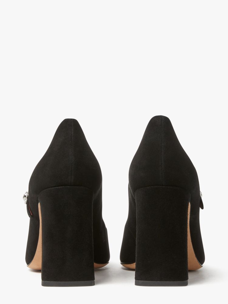 Kate Spade,Maren Pumps,Suede,Lining Leather,Pumps,Rhinestones,Cocktail,Black