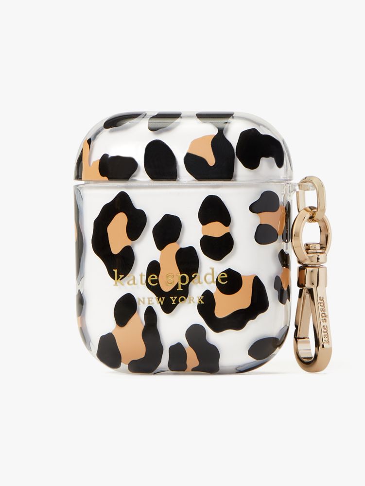Kate Spade,Bradley Leopard Airpods Case,