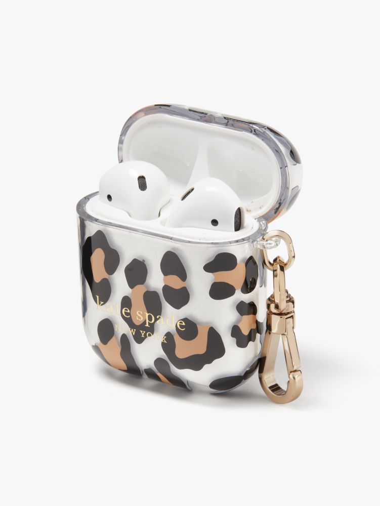 Luxury Leopard AirPods Case With Pearl Chain - Creamcy – CREAMCY