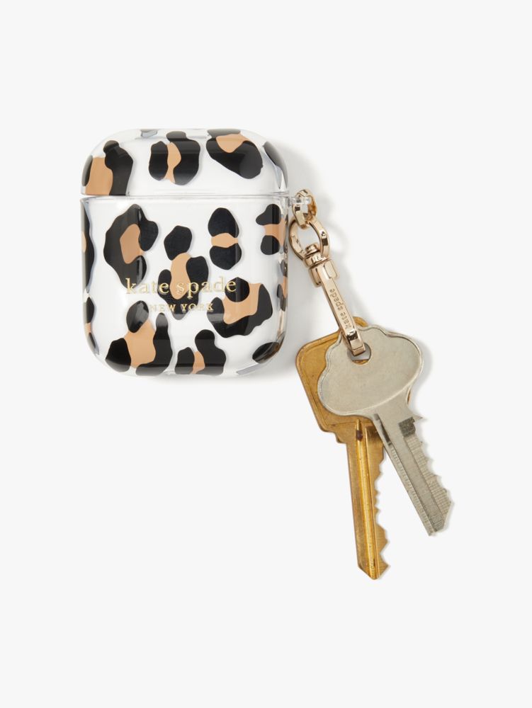 Kate Spade,Bradley Leopard Airpods Case,