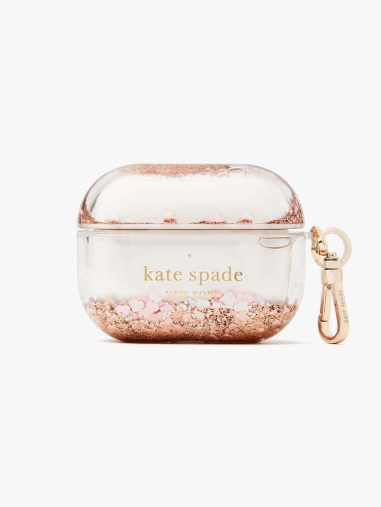 【kate spade】AirPodsProケース グリッター　ゴールド