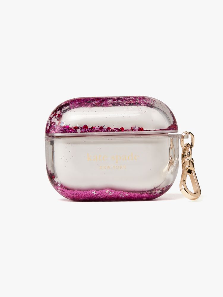 Kate Spade,Liquid Glitter Airpods Pro Case,
