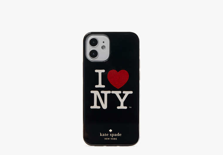 Kate Spade,I Love NY X Kate Spade New York iPhone 12 Mini Case,Black Multi