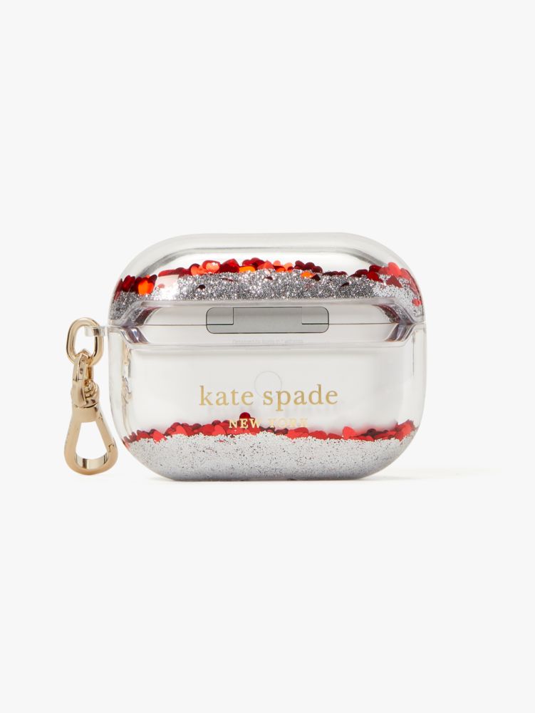 Kate Spade,I Love NY X Kate Spade New York Liquid Glitter AirPods Pro Case,