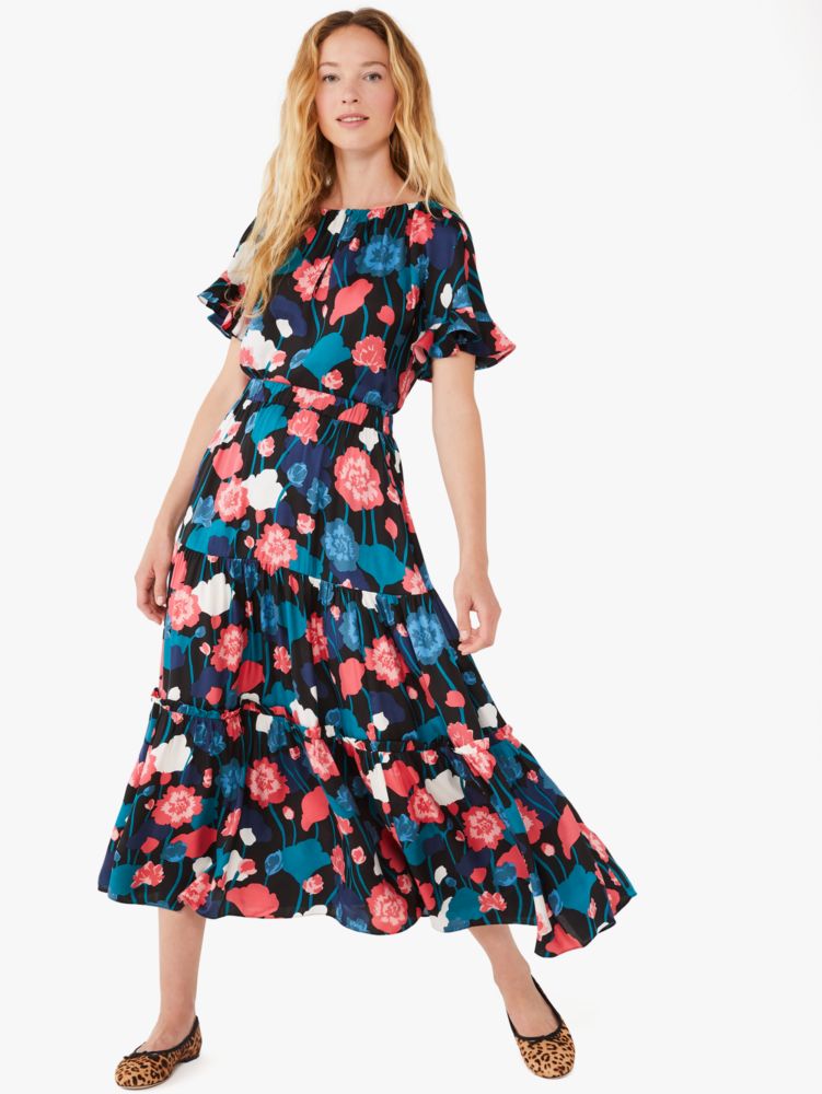 Kate Spade,Viney Floral Tiered Skirt,