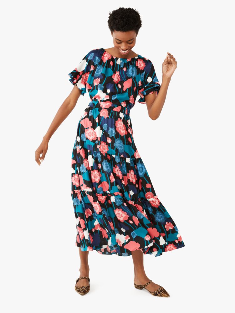 Kate Spade,Viney Floral Tiered Skirt,