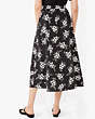 Kate Spade,floral clusters poplin skirt,skirts,Black