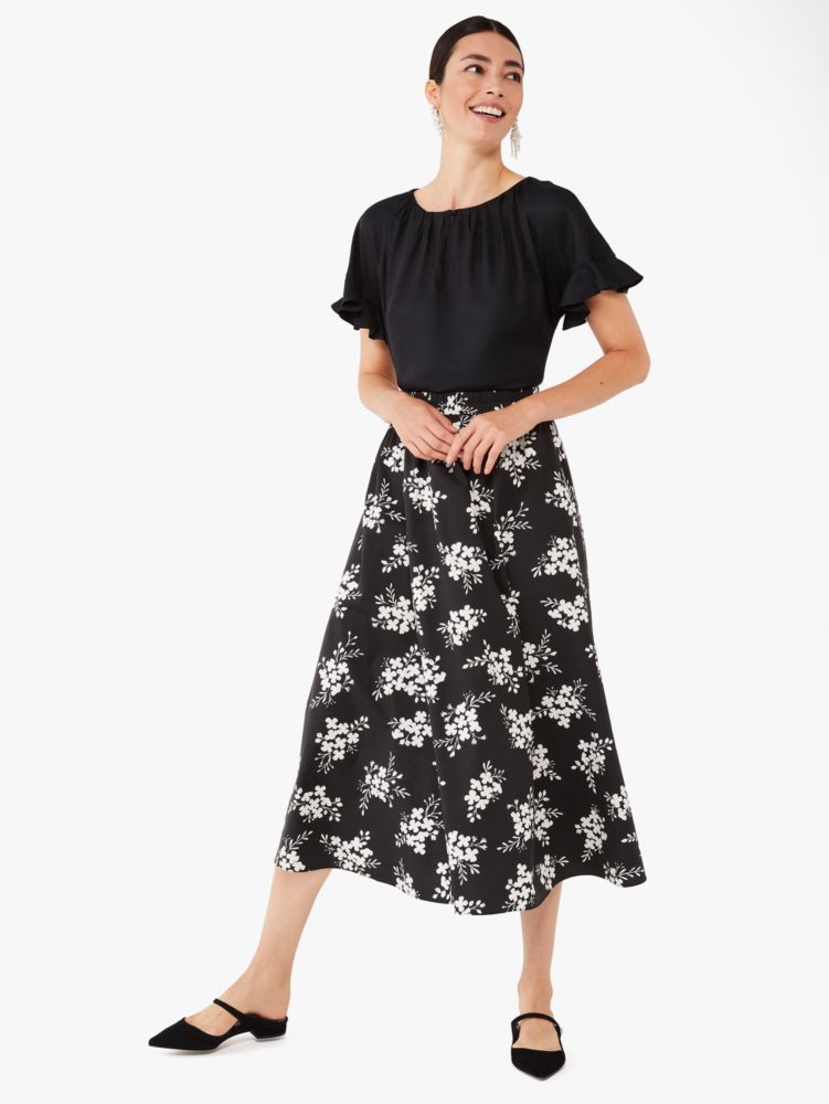 Kate Spade,Silk-blend Twill Martini Top,