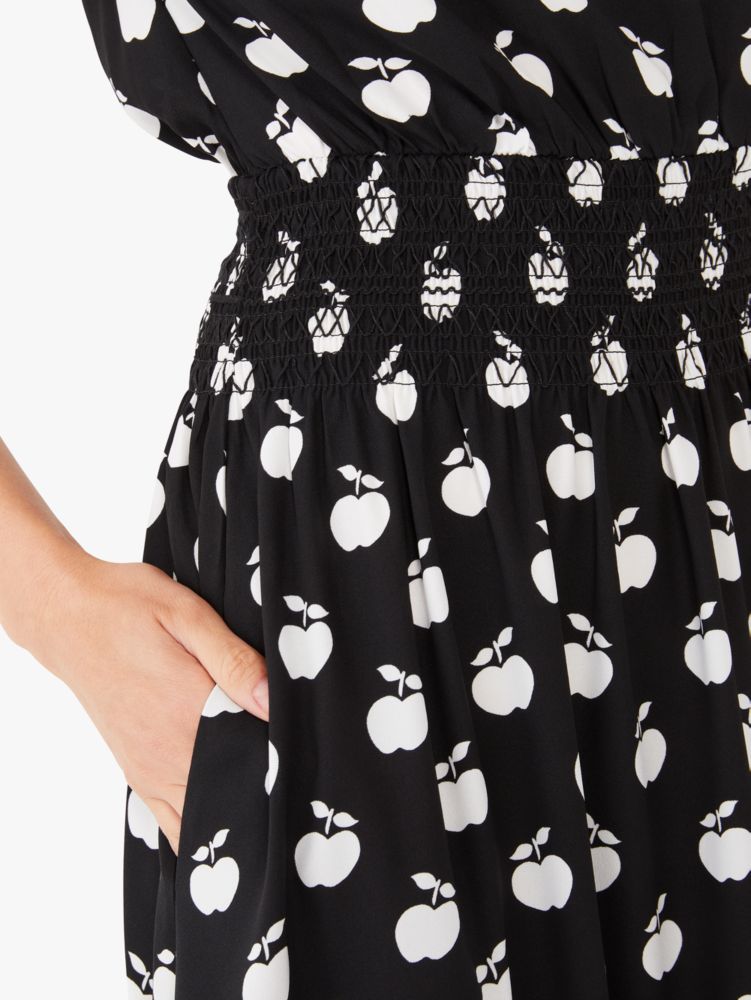 Apple Toss Smocked Waist Dress | Kate Spade New York