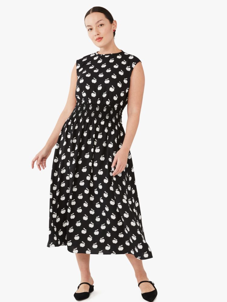 Apple Toss Smocked Waist Dress | Kate Spade New York