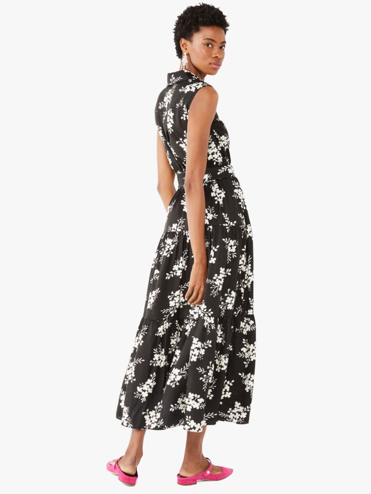 Kate Spade,floral clusters shirtdress,dresses & jumpsuits,Black