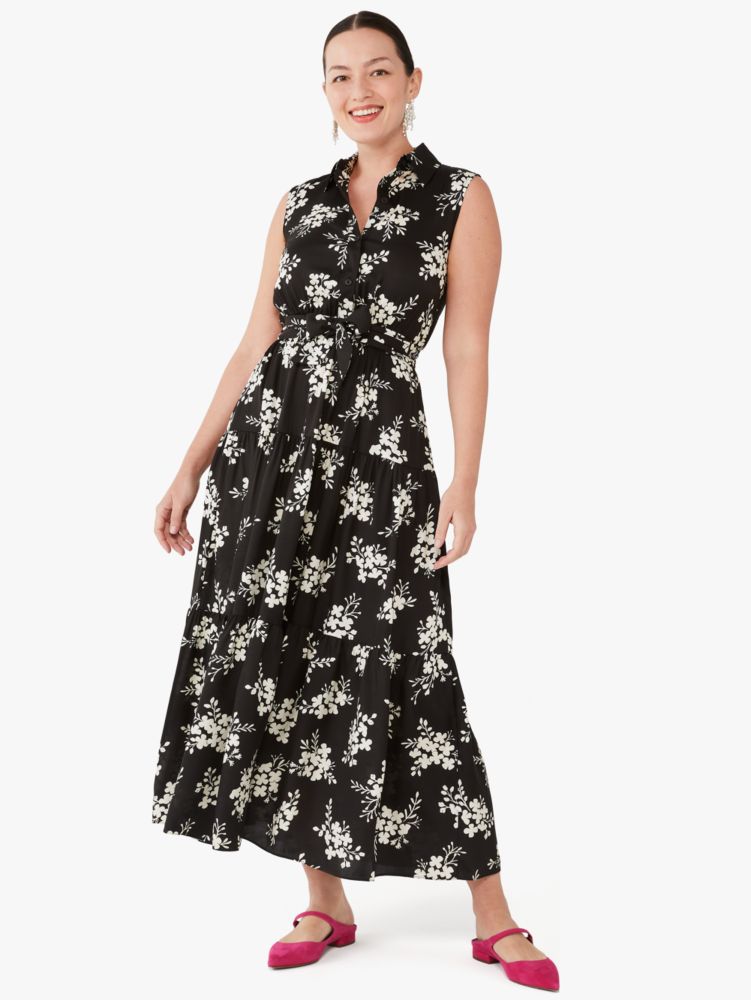 Kate Spade,Floral Clusters Shirtdress,