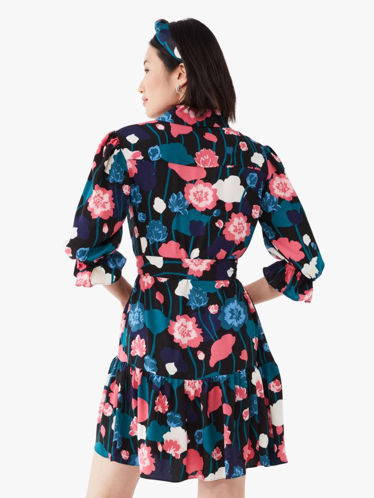 Kate Spade,Viney Floral Fluid Shirtdress,