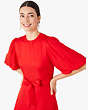 Kate Spade,silk twill matinee dress,dresses & jumpsuits,Heirloom Tomato