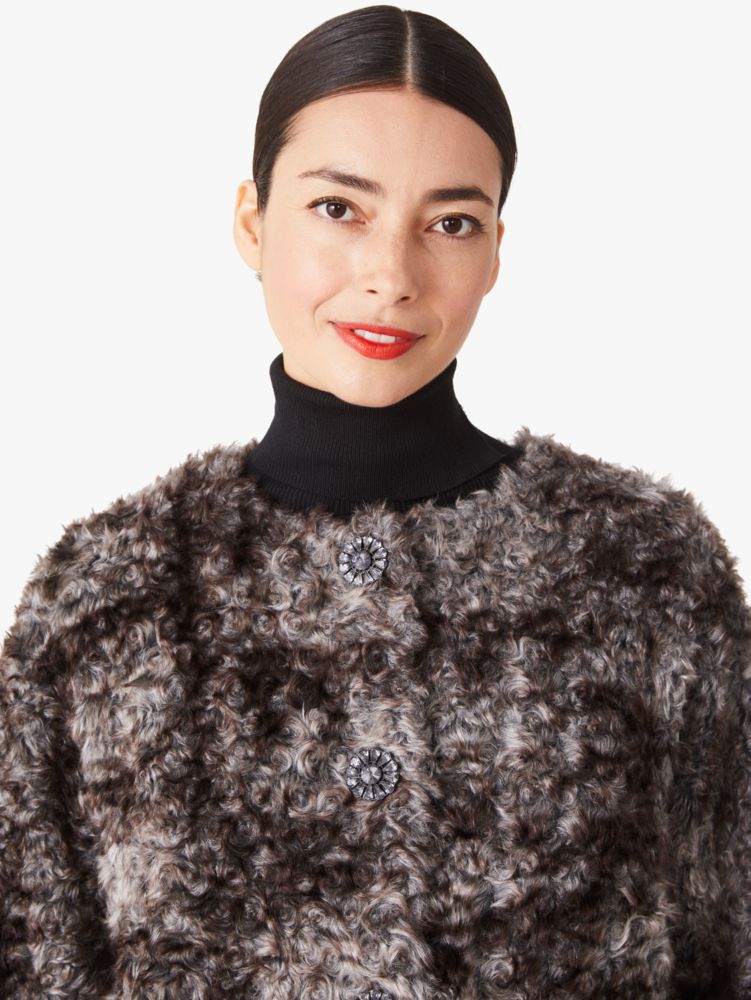 Kate Spade,faux fur sugarcoat topper,jackets & coats,60%,