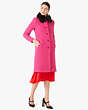Kate Spade,Wool-Blend Bouclé Broadway Coat,jackets & coats,Festive Pink