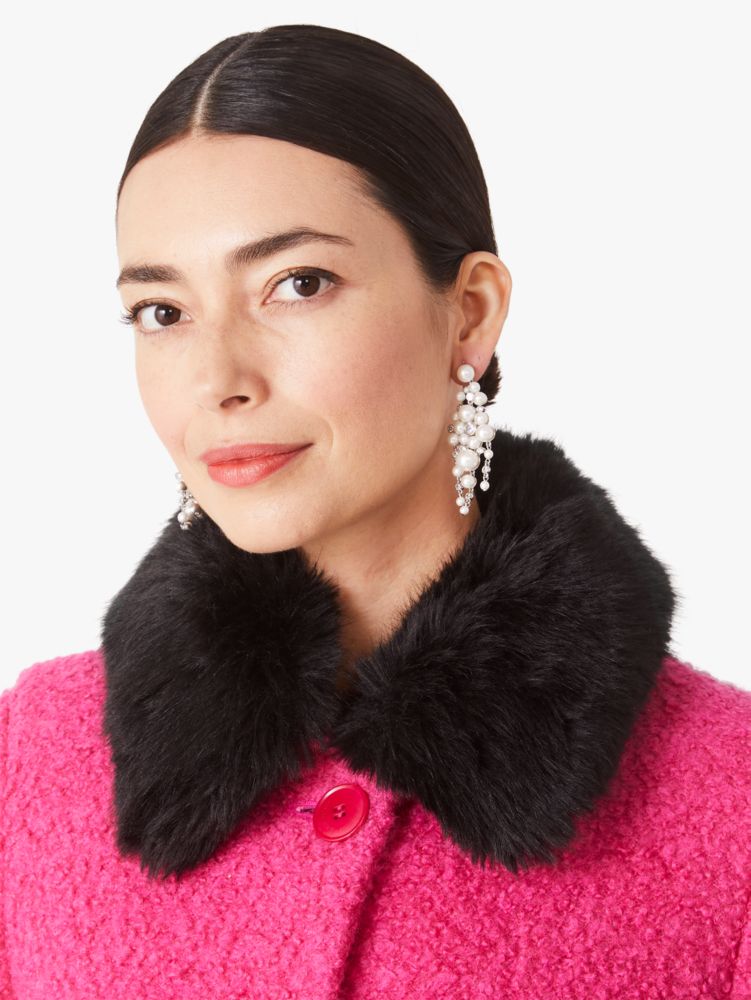 Wool Blend Bouclé Broadway Coat | Kate Spade New York