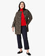 Kate Spade,brushed leopard sugarcoat topper,jackets & coats,60%,Bungalow Brown