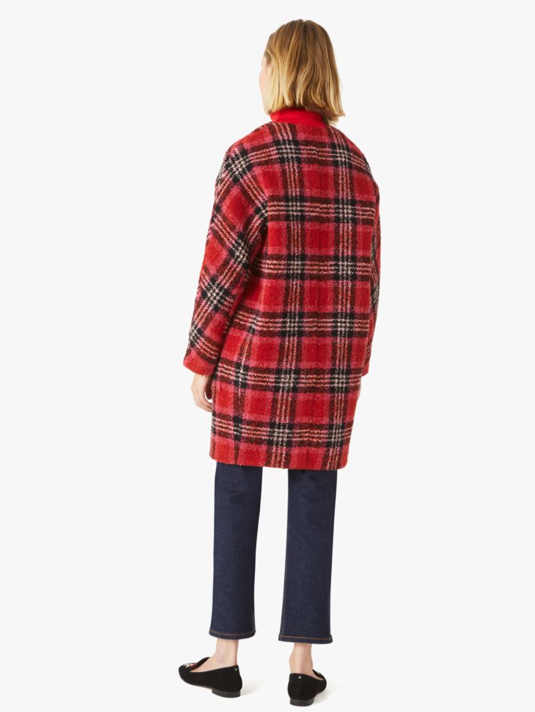 Kate Spade,foliage plaid sugarcoat topper,jackets & coats,