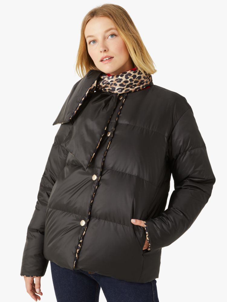 Kate Spade,Leopard Central Parka,