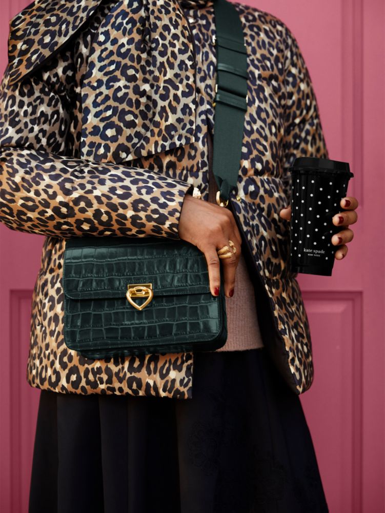 Kate spade clearance leopard trench coat