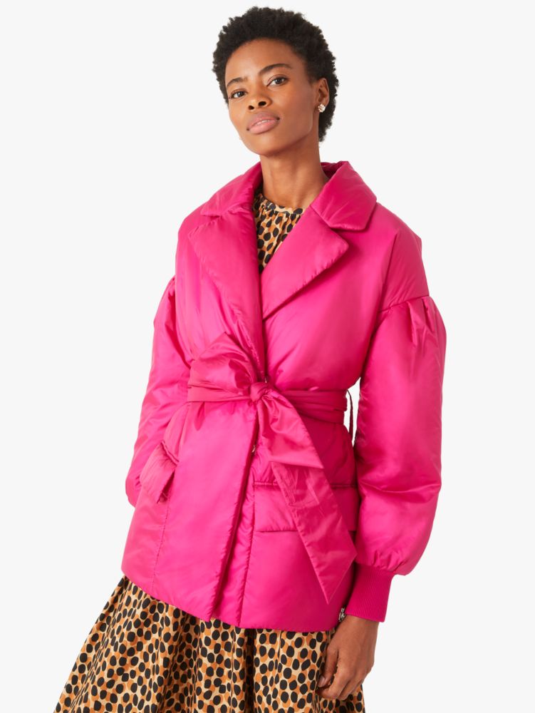 Kate spade discount hot pink coat