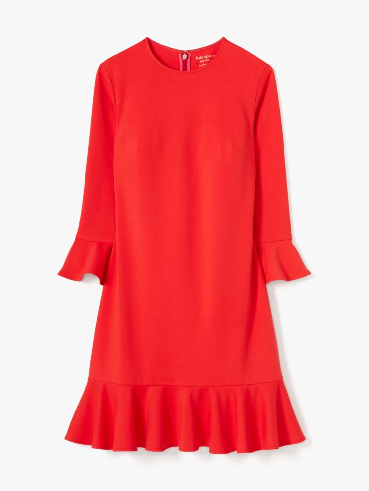 Flounce shift clearance dress