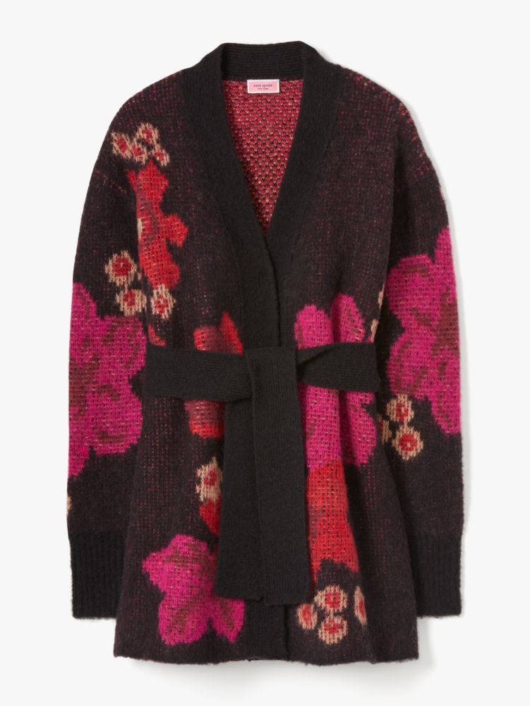 Kate Spade,Floral Intarsia Cardigan,