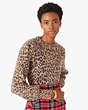 Kate Spade,leopard dream sweater,sweaters,Raw Pecan