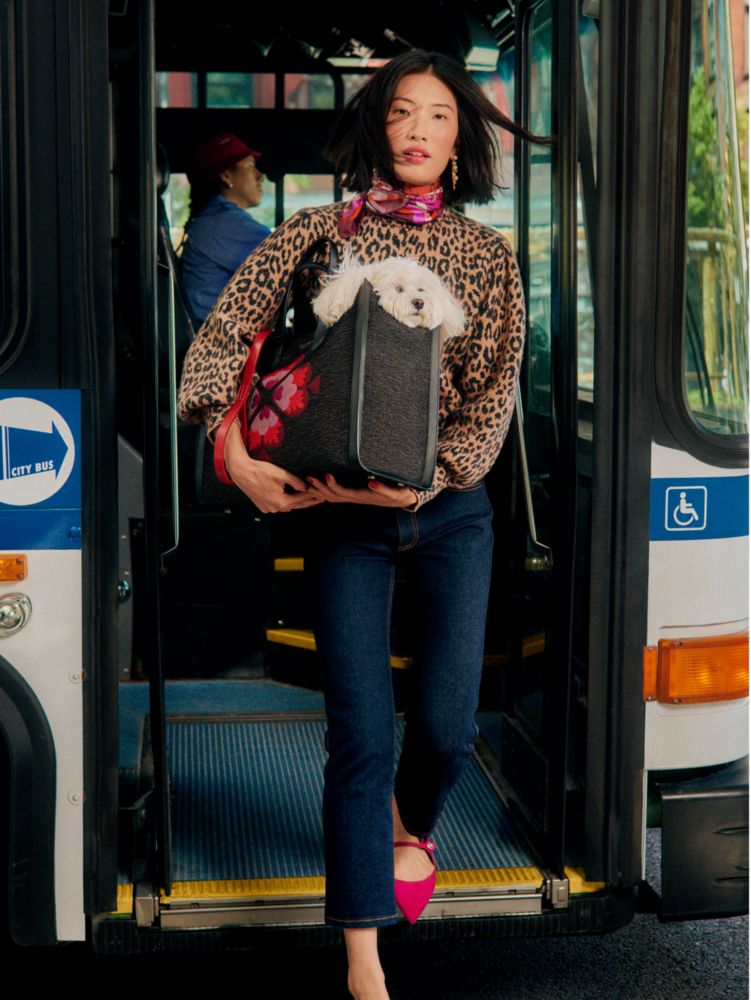 Kate spade leopard outlet sweater