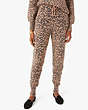 Kate Spade,leopard dream jogger pants,pants,60%,Raw Pecan