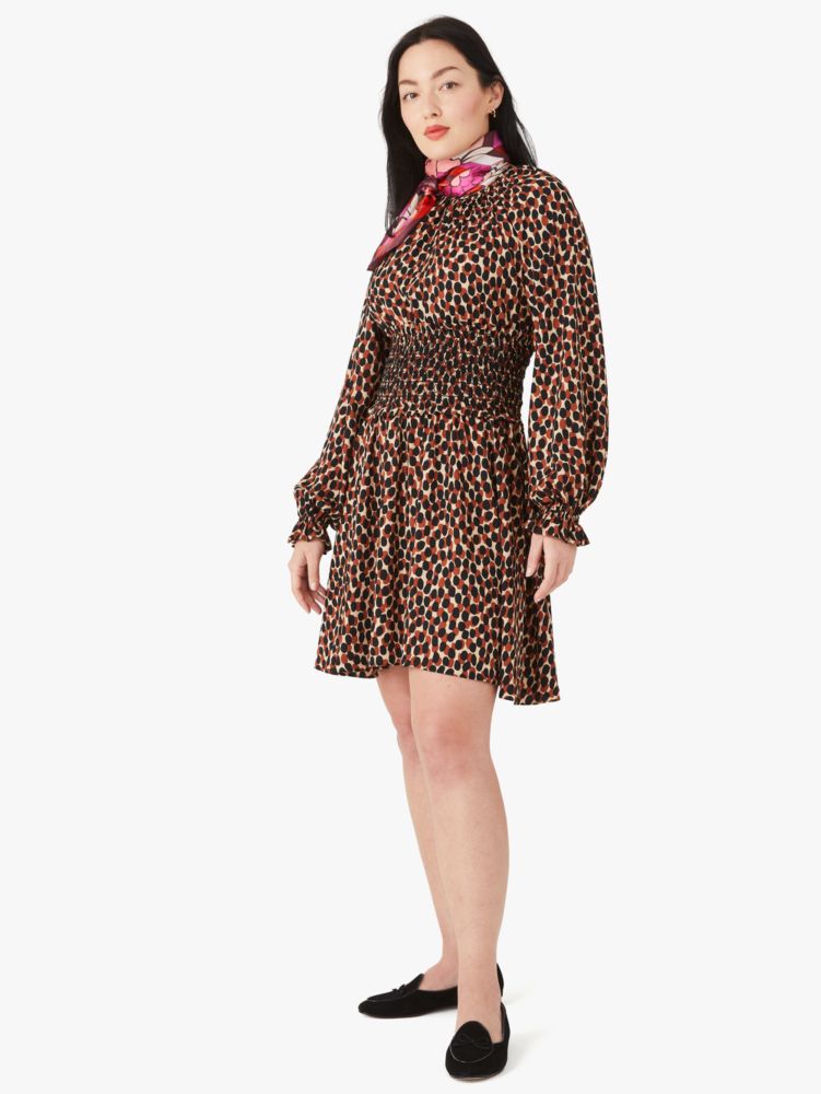 Kate Spade,dotty leopard spin dress,